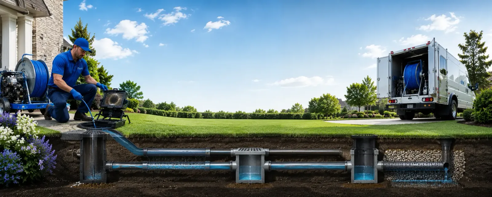 Outdoor drain cleaning information for Snow, OK